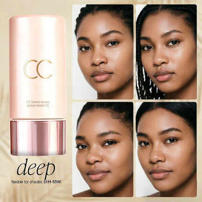 Color Changing Foundation Liquid, Lightweight Concealer CC Color Adjusting Serum, Waterproof Sweatproof Long Lasting Non-smudging Foundation