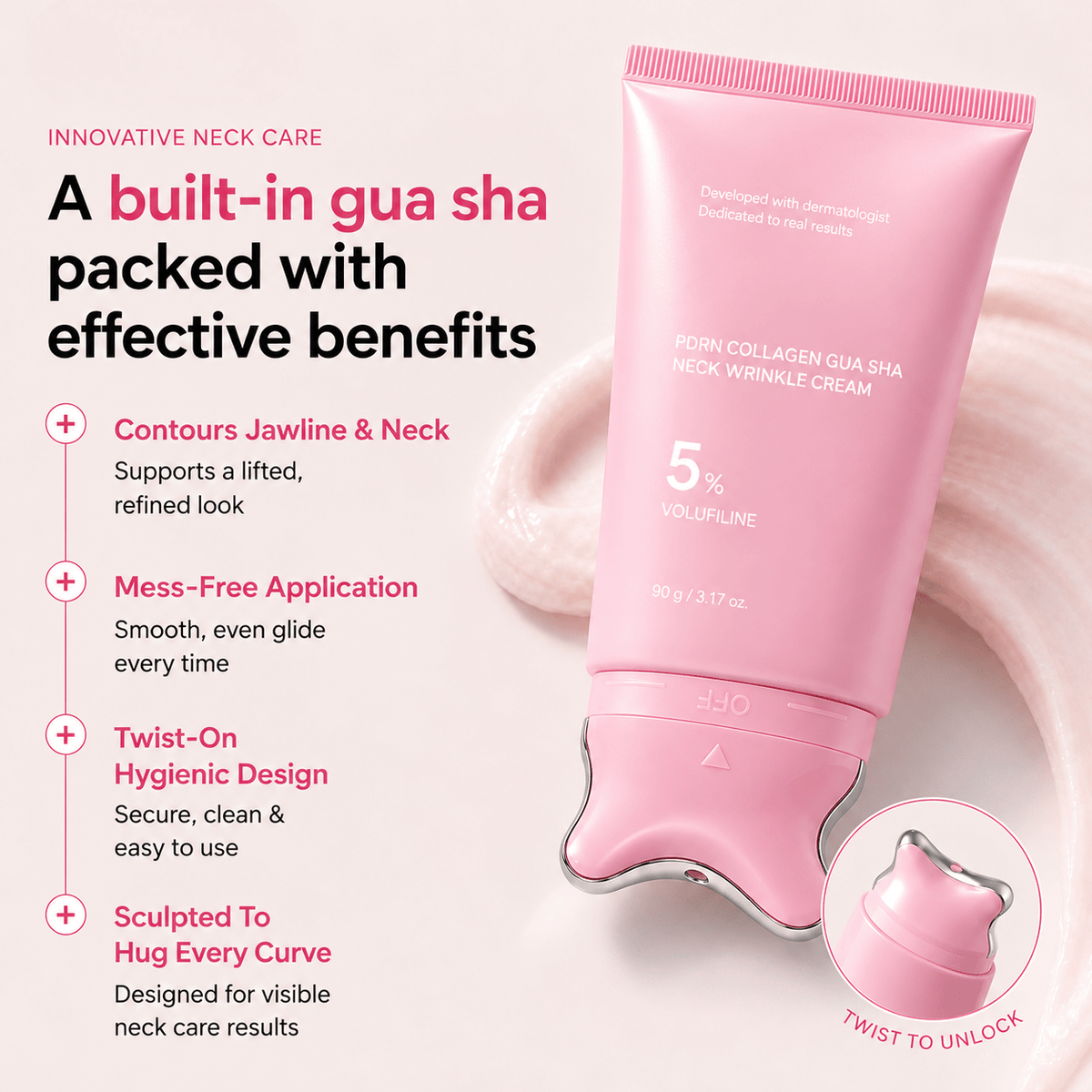 PDRN Collagen Gua Sha Neck Wrinkle Cream