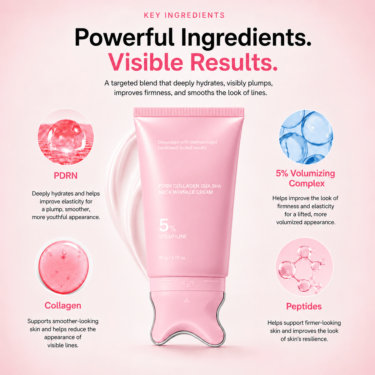 PDRN Collagen Gua Sha Neck Wrinkle Cream