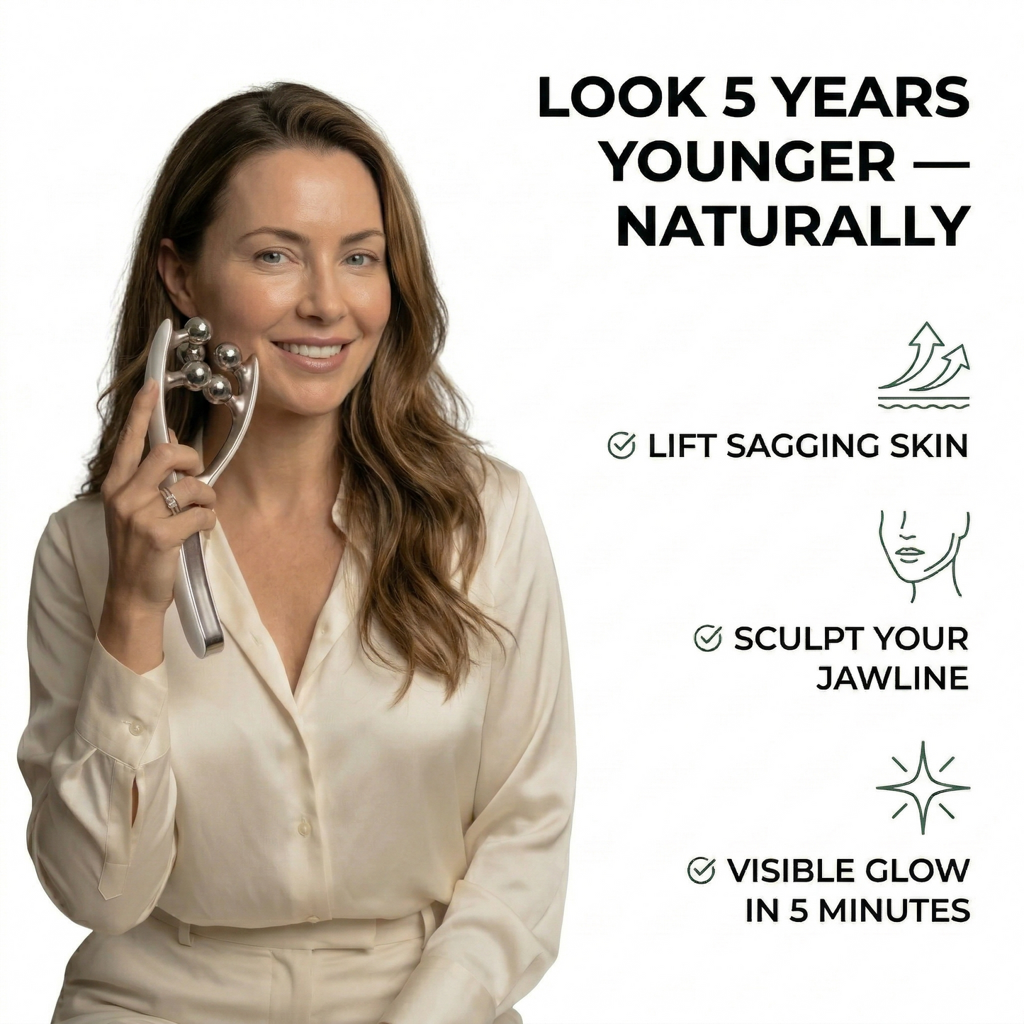 EMS Microcurrent Face Sculptor — Lift & Firm Your Jawline at Home